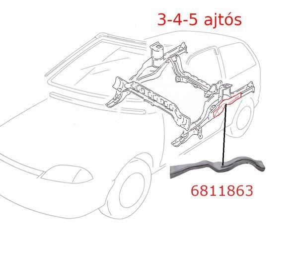 Lengéscsillapító Torony Gerenda Merevítő Pánt Bal 6811863 (Suzuki)