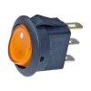 Kerek, srga LED-es billenkapcsol, 12V