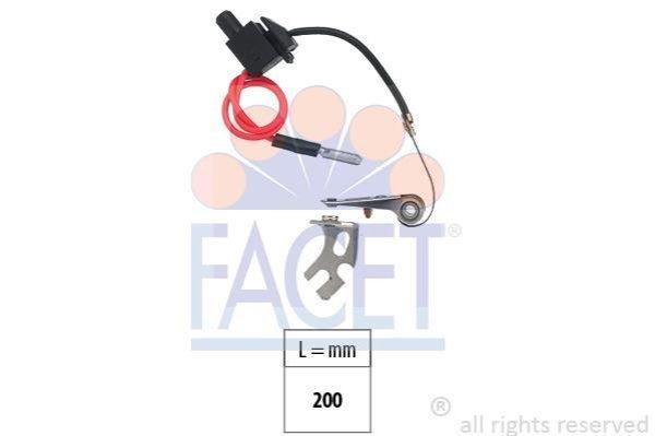 FACET 1.3691/6 gyújtásérintkező készlet – Kábelhossz: 200 mm
(kompatibilitás: lásd a leírásban!)