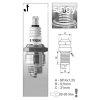 BRISK JR19 gyjtgyertya ? M14 x 1,25 ? menethossz: 9,5 mm ?