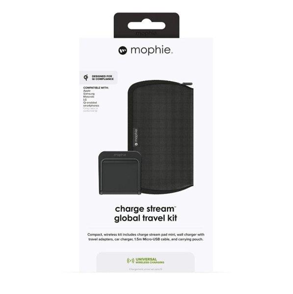 Mophie Charge Steam töltő készlet vezeték nélküli töltővel 5 féle
dugvillával