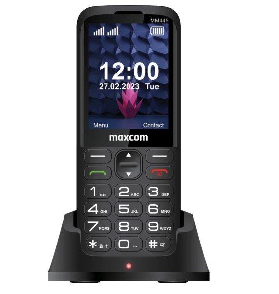 Maxcom MM445 4G Dual SIM mobiltelefon, kártyafüggetlen, extra nagy gombokkal,
vészhívóval (magyar nyelvű menüvel)