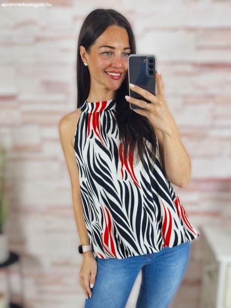 Gumis aljú, nyaknál kivágott és megkötős, nyári felső M-L,XL-XXL
