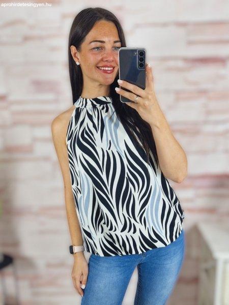 Gumis aljú, nyaknál kivágott és megkötős, nyári felső M-L,XL-XXL
