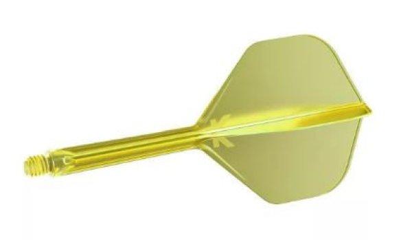 Target K-Flex sárga, no2 toll és hosszú szár - darts toll és szár egyben