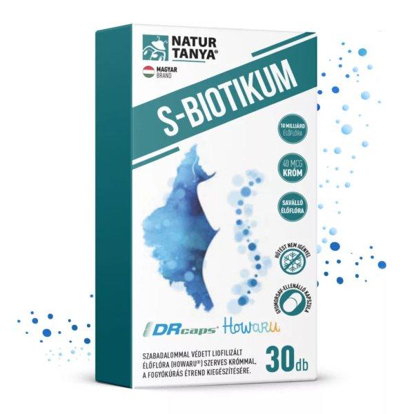 Natur Tanya® S-BIOTIKUM – HOWARU® liofilizált élőflórát, valamint
szerves krómot tartalmazó étrend-kiegészítő, gyomorsav-ellenálló
kapszulában 