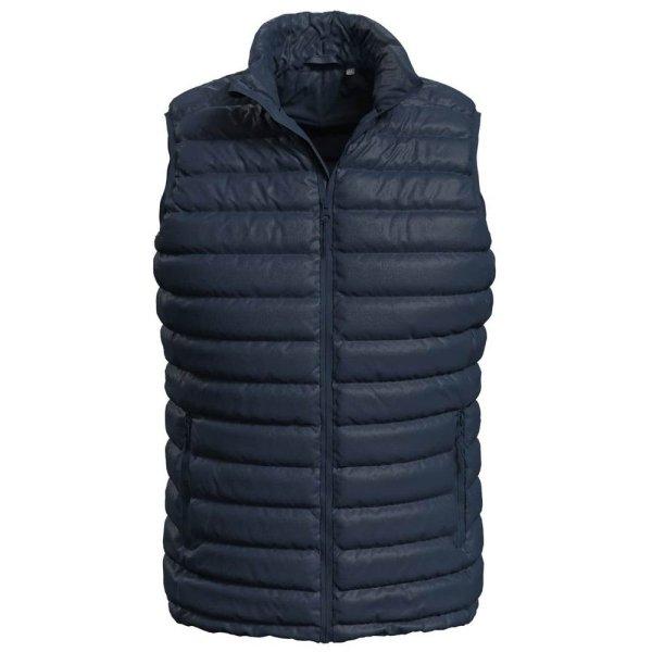 Stedman Férfi steppelt mellény kapucni nélkül - Éjféli kék | 2XL