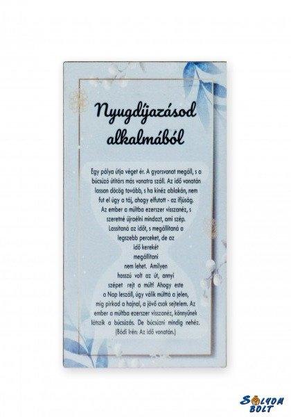 Feliratos hűtőmágnes, Nyugdíjazásod alkalmából