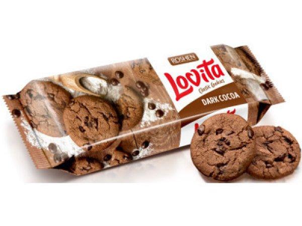 Lovita Classic Cookies 150g Kakaós teasütemény kakaós darabkákkal