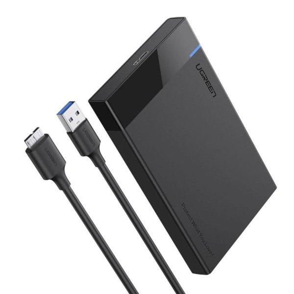 UGREEN External Hard Drive Enclosure for 2,5" SATA Black