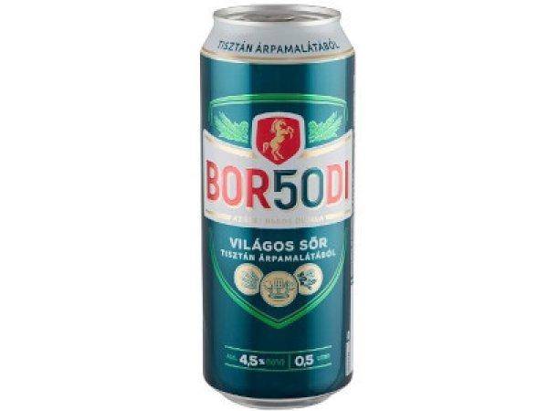 Borsodi világos 0,5L dobozos DRS
