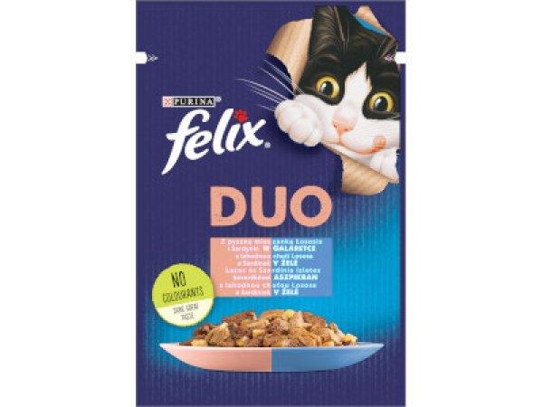 Felix Cat alutasakos 85g Lazac-szardínia aszpikban Duo