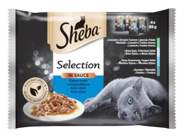 Sheba Cat alutasakos 4*85g in sauce Halas válogatás