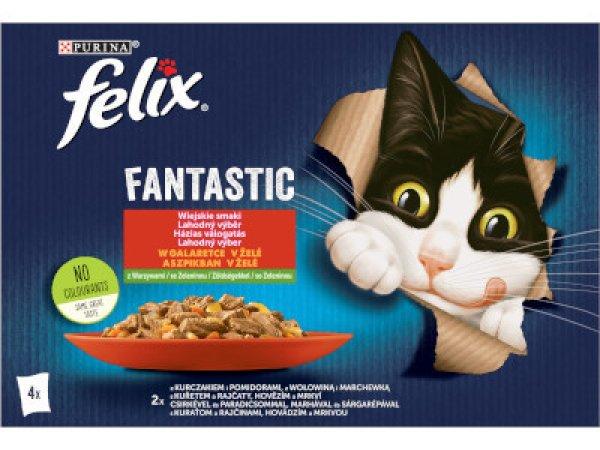 Felix Cat alutasakos 4*85g aszpikos Csirke-marha Fantastic
