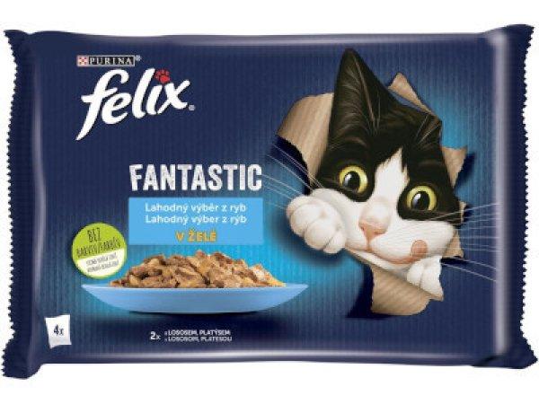 Felix Cat alutasakos 4*85g Halas válogatás Lazac-lepényhal Fantastic
