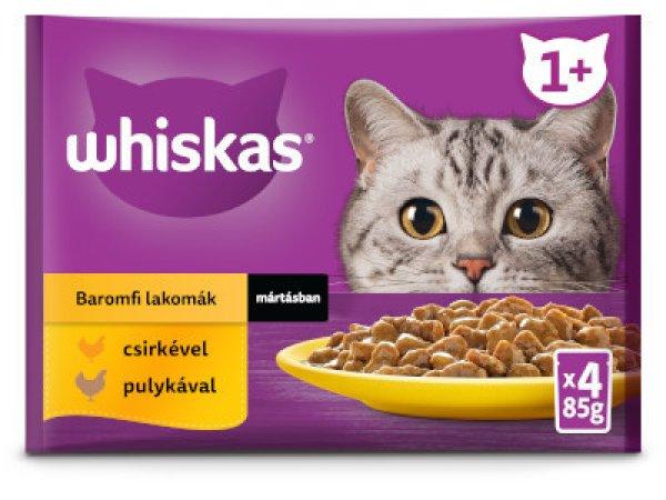 Whiskas Cat alutasakos 4*85g Baromfi lakomák mártásban