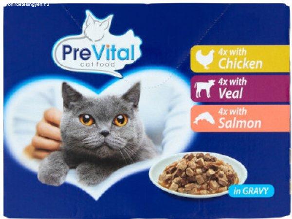 PreVital Cat alutasakos 12*100g Szószos vegyes íz