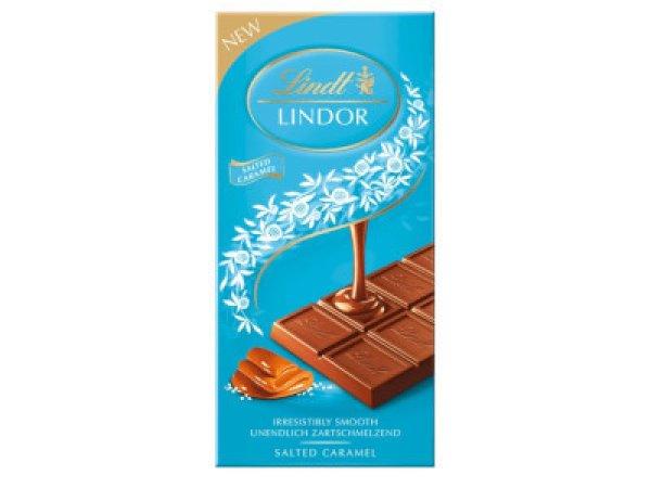 Lindt Lindor táblás 100g Salted Caramel