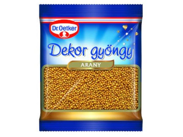 Dr.Oetker dekor Gyöngy 30g Arany