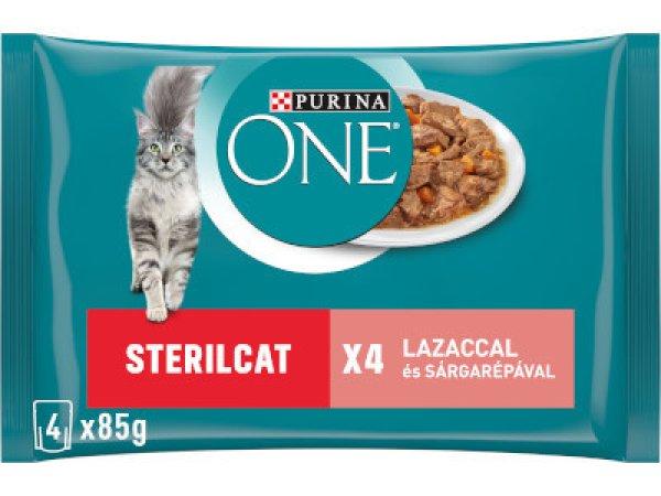 Purina One Cat alutasakos 4*85g Lazac-sárgarépa Sterilcat