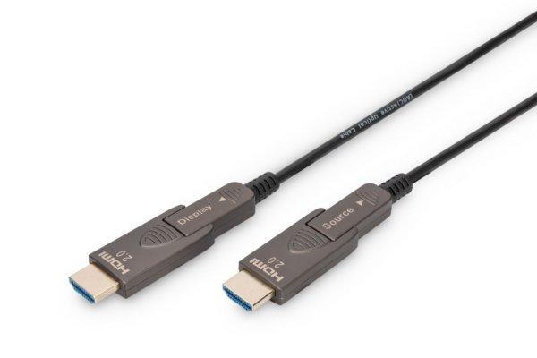 Digitus AK-330127-200-S 4K - HDMI AOC Hybrid Fiber Optic Cable with removable
plug