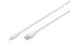 Assmann Lightningh to USB Silicone USB2.0 12W Cable 2m White