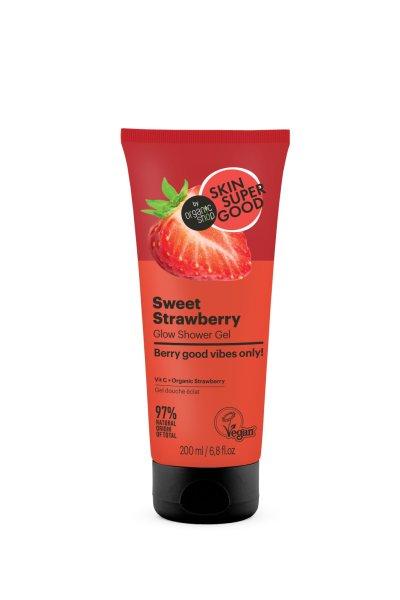 Skin Super Good “sweet strawberry” ragyogásfokozó tusfürdő gél 200 ml
