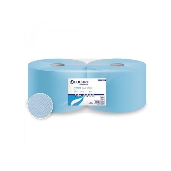 Kéztörlő 2 rétegű tekercses 2 tekercs/karton Strong Blue 2.1000
Lucart_851326J kék