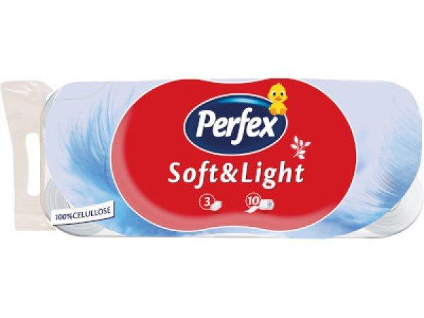 Perfex WC papír 10 tekercs 3 réteg Soft&Light 90lap