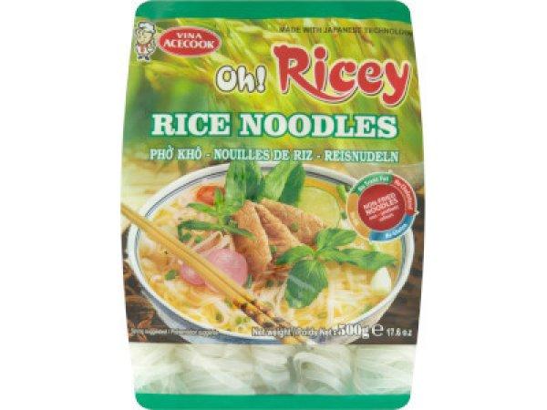 Acecook Oh!Ricey rizstészta 500g Szélesmetélt - Rice Noodles