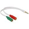 DELOCK talakt Headset Stereo jack 1x 3.5mm 4 pin male >