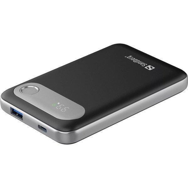 SANDBERG Hordozható akkumulátor, Travel Powerbank 10000 PD20W