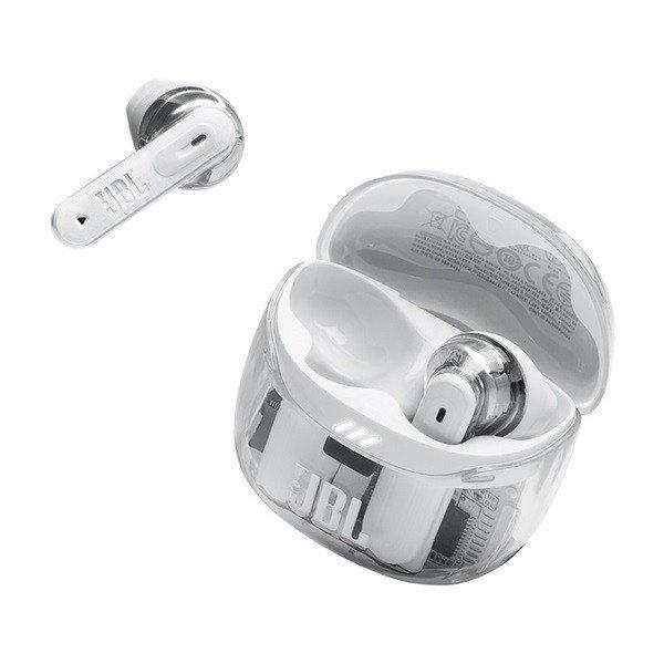 JBL TUNE FLEX 2 GHOST EDITION Bluetooth fülhallgató, tölthető 2 óra, IP45,
adaptív zajcsökkentés, térhatás, fehér