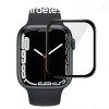 Apple Watch 7 vegflia fekete kerettel, PMMA, edzett, telje