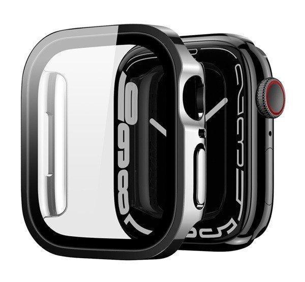 DUX DUCIS HAMO műanyag keret (ütésállóság, fém hatás + kijelzővédő)
FEKETE Apple Watch Series 7 41mm