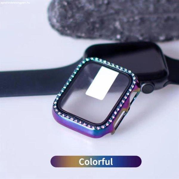 iWatch 7/8 41mm Lito S+ Köves Üveg Előlap - Fekete Kaméleon