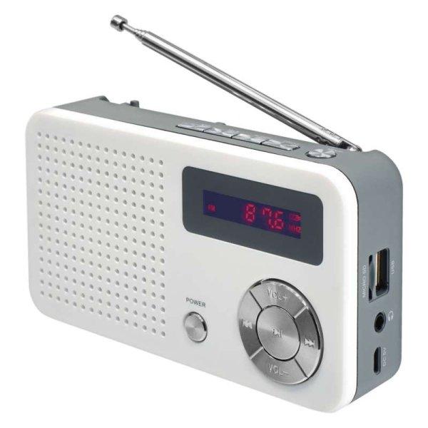 EMOS E0086 RADIO EM 213 USB FEHER SZURKE
