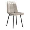 KONDELA Szk, szrksbarna Taupe Velvet szvet/fekete, RAMIT