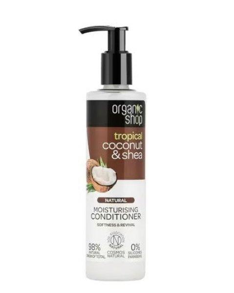 Organic Shop Hidratáló kondicionáló Kókusz és shea vaj (Moisturising
Conditioner) 280 ml