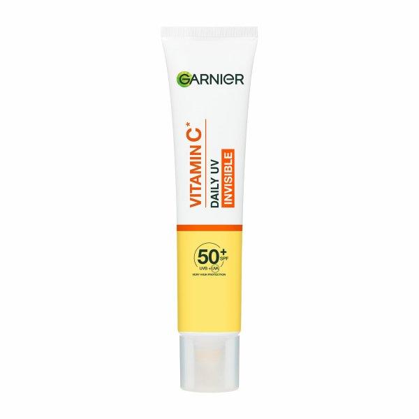 Garnier Fényesítő védő fluid SPF 50+ Vitamin C (Daily UV Invisible) 40 ml