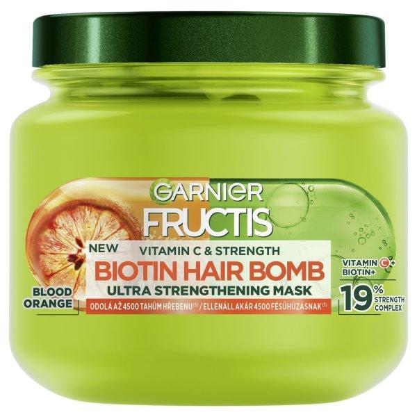 Garnier Erősítő maszk gyenge hajra Fructis Vitamin C & Strength Biotin Hair
Bomb (Ultra Strengthening Mask) 320 ml
