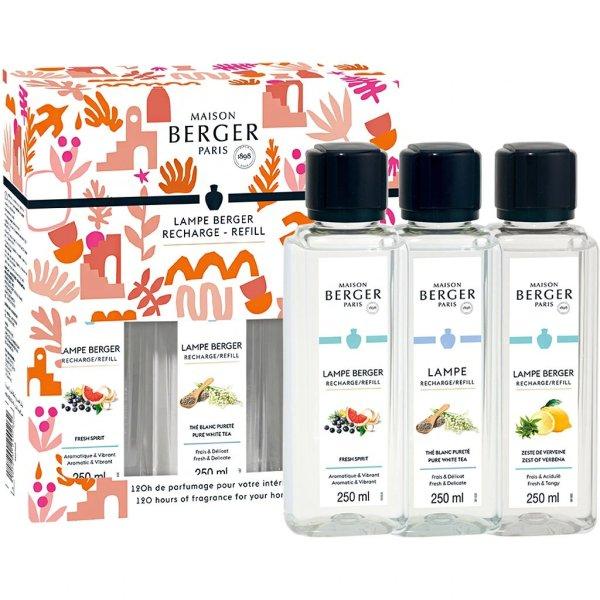 Maison Berger Paris Katalitikus lámpa utántöltő ajándékcsomag Estival
Triopak 3 x 250 ml
