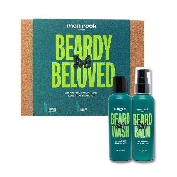 Men Rock London Szakállápoló ajándék szett Sicilian Lime (Beard Duo Kit)