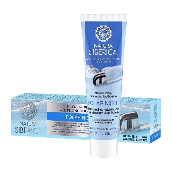 Natura Siberica Természetes fehérítő fogkrém Polar Night (Natural Black
Whitening Toothpaste) 100 g