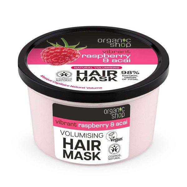 Organic Shop Volumennövelő maszk Málna és Acai (Hair Mask) 250 ml
