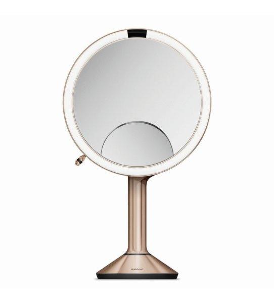 Simplehuman Kozmetikai tükör a fényerősség érintésvezérlésével Rose
Gold Sensor Trio