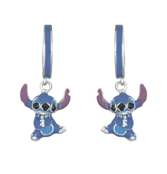 Disney Ezüst karika fülbevaló medálokkal Stitch Lilo & Stitch ES00098SRHL.CS