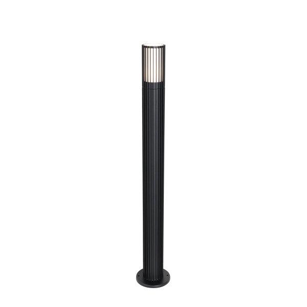 Okos kültéri oszlop fekete 80 cm IP44 RGBW incl. GU10 50mm - Boris