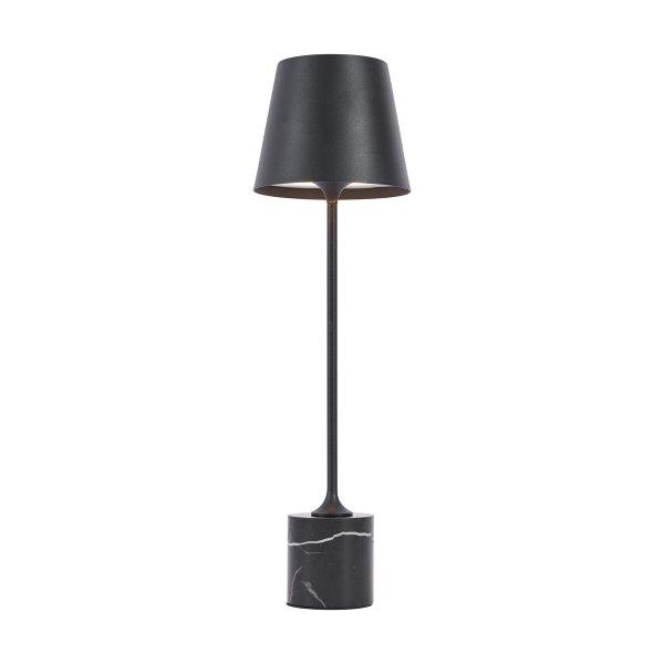 Modern fekete asztali lámpa 37 cm LED-del, dimmelhető, IP54, újratölthető -
Topi