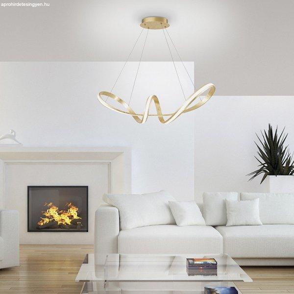 Design függőlámpa arany LED-del 91 cm - Belinda